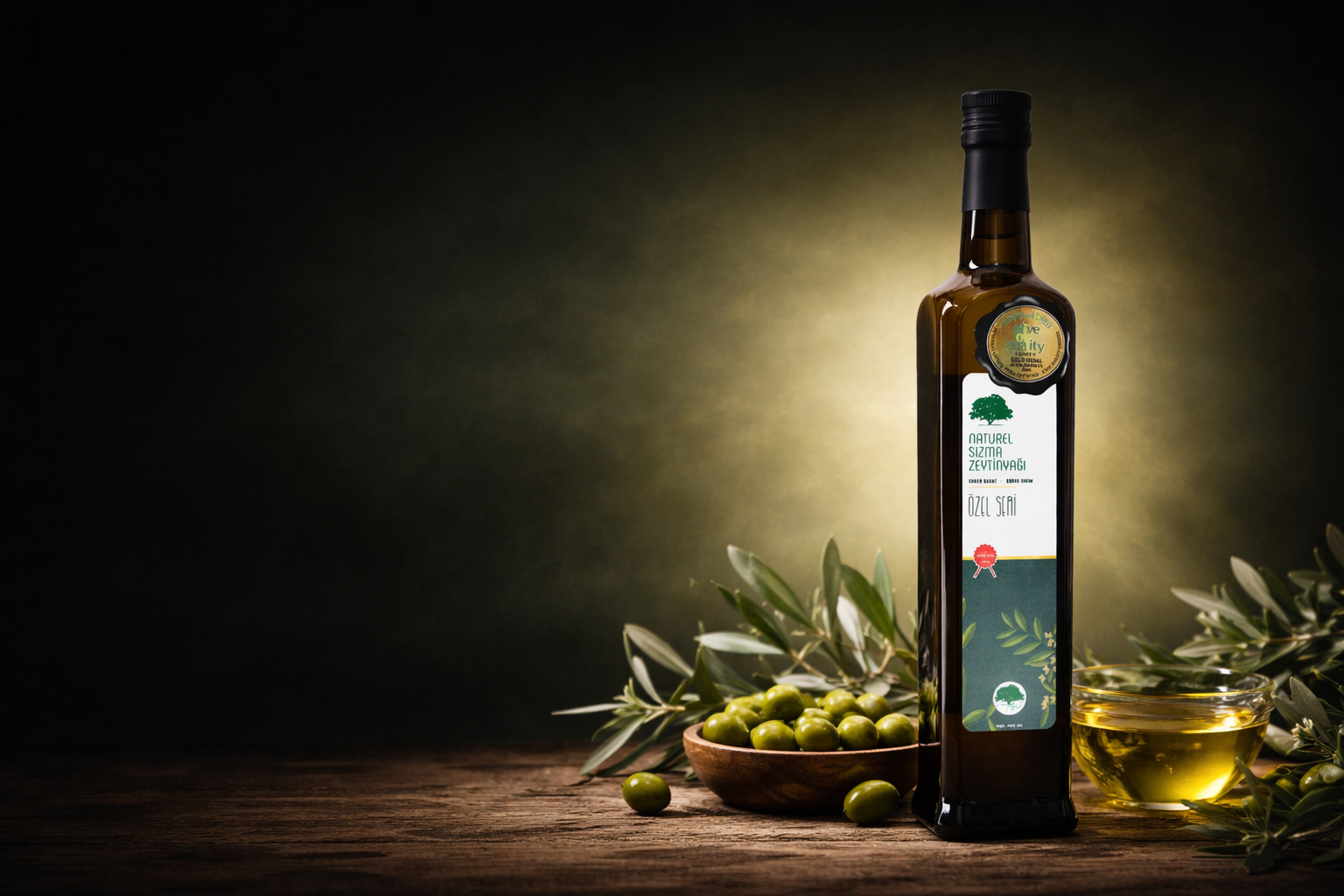extra virgin olive oil from Turkey AGACH bottle