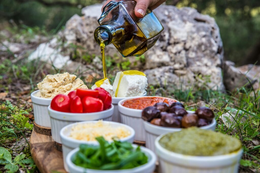 extra virgin olive oil in daily healthy lifestyle